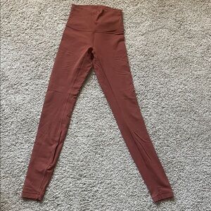 lululemon athletica High-Waisted Leggings in Rust (Wunder)